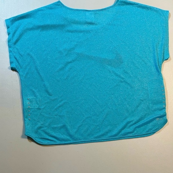 NWT 2 Nike Women’s XL Dri-Fit City Cool Swoosh Running Shirts in Blue & Orange - Picture 5 of 12